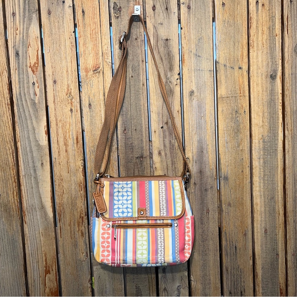 Fossil Canvas Shoulder Bag